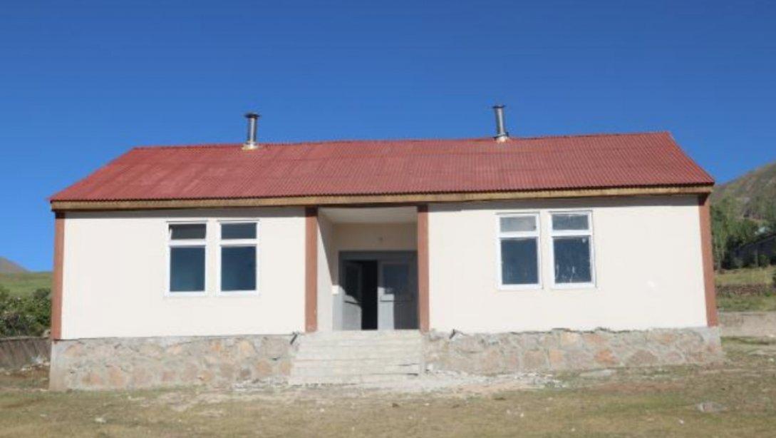 Atıl durumdaki prefabrik okul binası yeni eğitim yuvasına dönüştü