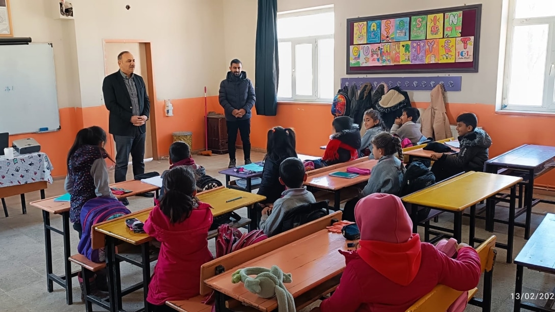 İlçe Milli Eğitim Müdürümüz Sayın Yakup ALHAN'dan Yalındüz İlkokulu'na Ziyaret